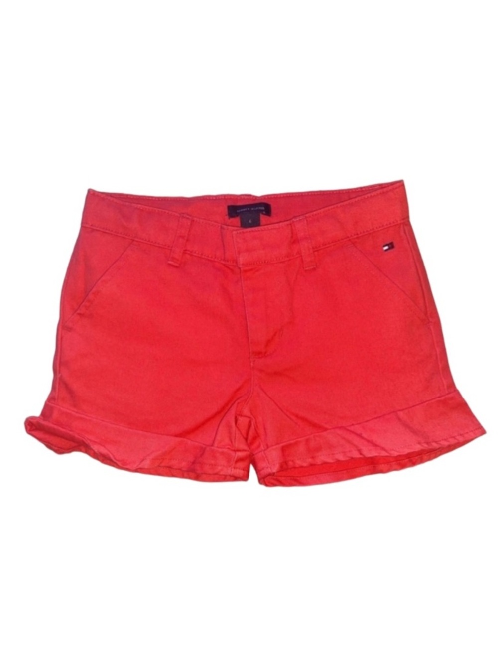 Tommy Hilfiger Girls Pink Chino Shorts Size 6